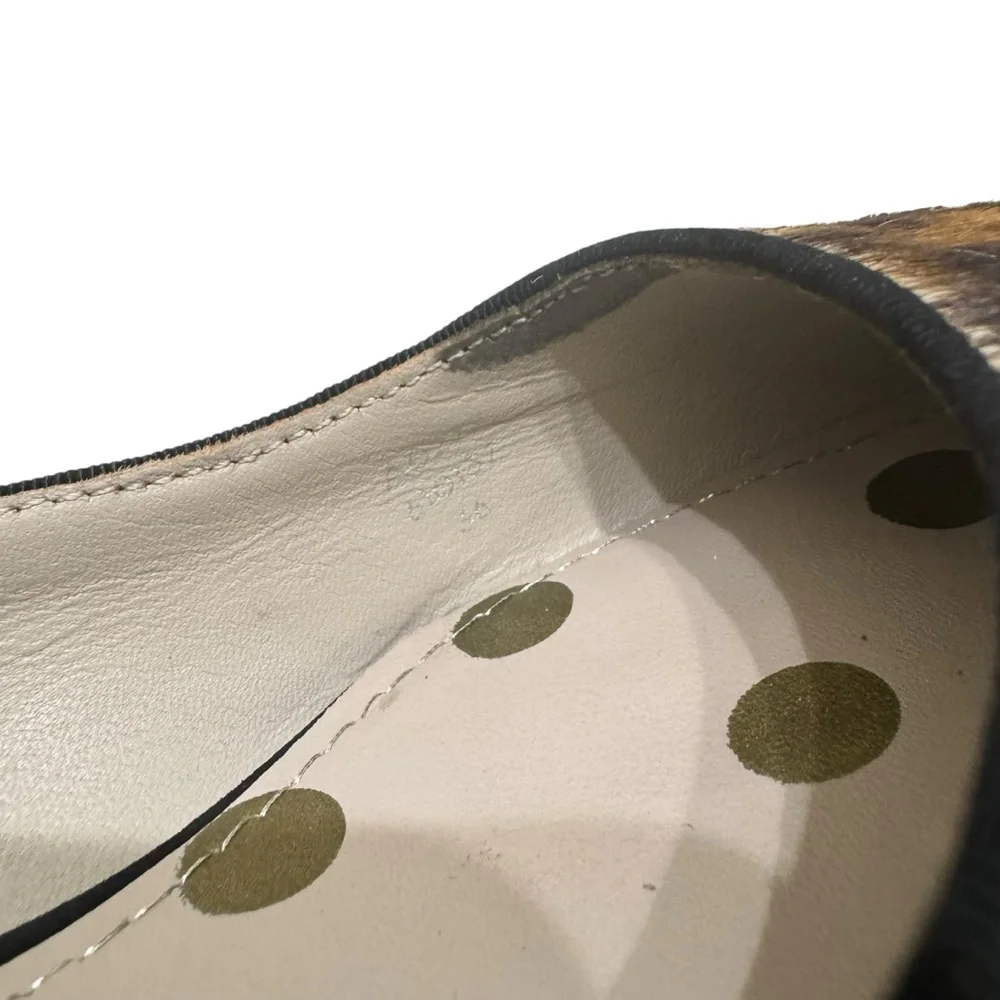 Boden Calf Hair Leopard‎ Print Almond Toe Flats Loafer Sz 6